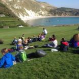 Lunch stop at Lulworth Cove